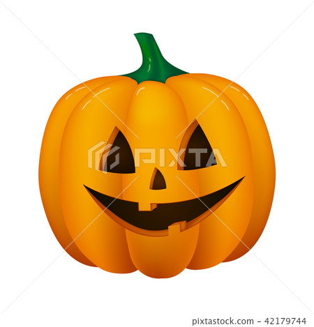 Halloween lantern on white background. Vector. 42179744