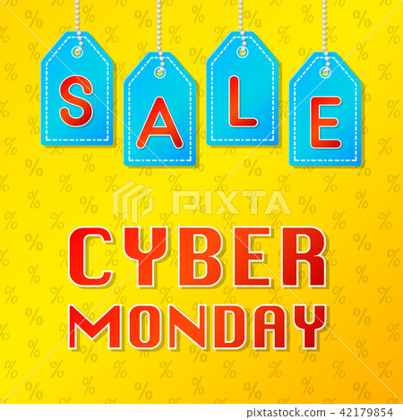 Cyber Monday Sale - banner. Vector. 42179854