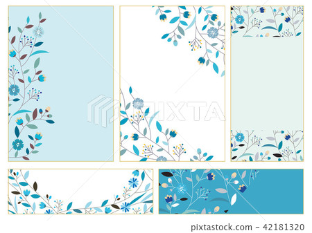 Flower card set _ Summer color 2 42181320