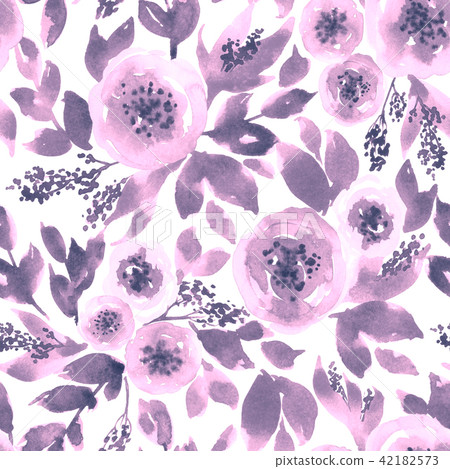 Watercolor loose peonies Watercolor loose peonies 42182573