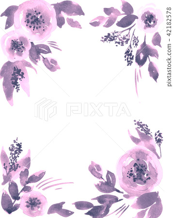 Watercolor loose peonies 42182578