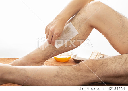 Men's aesthetic Brazilian wax Foot shiny cleanliness sense waste hair treatment Men's aesthetic Brazilian wax Foot shiny cleanliness sense waste hair treatment 42183334