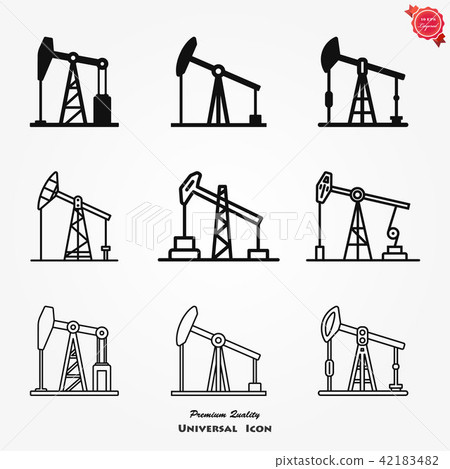 Oil pump icon vector, simple flat symbol Oil pump icon vector, simple flat symbol 42183482