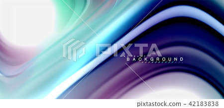 Rainbow fluid colors abstract background twisted liquid design, colorful marble or plastic wavy Rainbow fluid colors abstract background twisted liquid design, colorful marble or plastic wavy 42183838