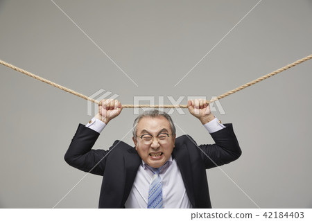 Business, luck, senior, old age, old man, Korean 42184403