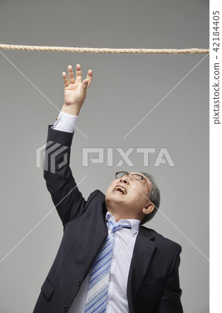 Business, luck, senior, old age, old man, Korean 42184405