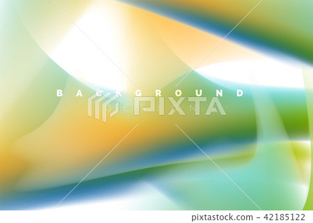 Holographic paint explosion design, fluid colors flow, colorful storm. Liquid mixing colours motion 42185122