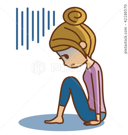 depressed woman 42186570