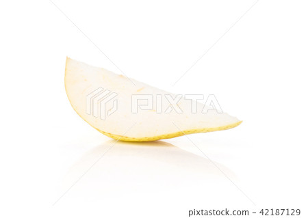 Fresh Raw red pear isolated on white 42187129