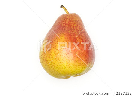 Fresh Raw red pear isolated on white 42187132