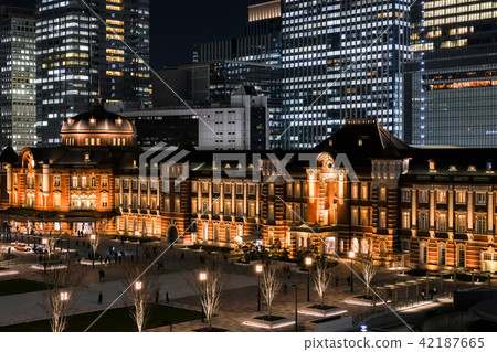 東京站(夜景) 東京站(夜景) 42187665