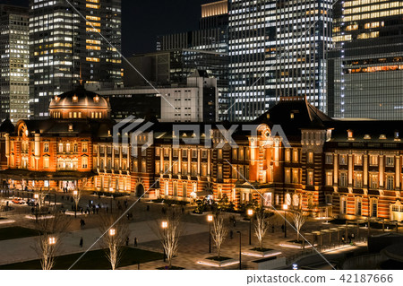 東京站(夜景) 東京站(夜景) 42187666