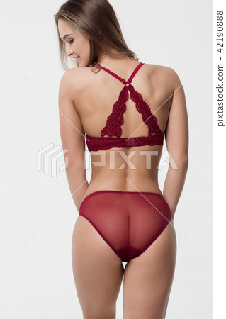 Sexy woman in red lingerie Sexy woman in red lingerie 42190888