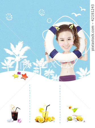 夏天 夏 女生 42191243