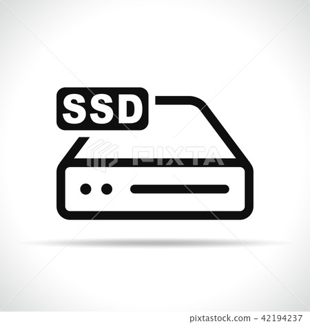 hard drive icon on white background hard drive icon on white background 42194237