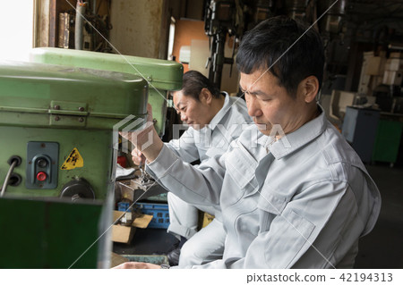 Factory People Working Drills Factory People Working Drills 42194313