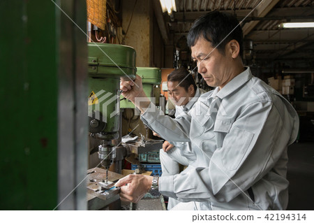 Factory People Working Drills Factory People Working Drills 42194314