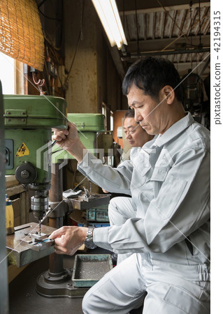 Factory People Working Drills Factory People Working Drills 42194315