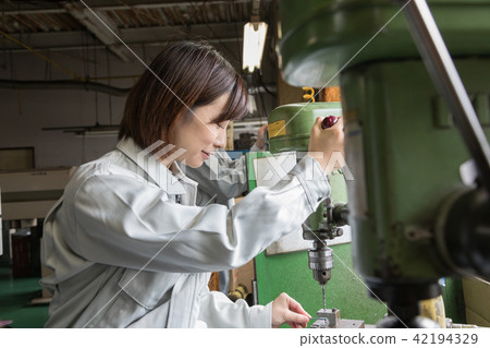 Factory People Working Drills Factory People Working Drills 42194329