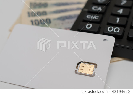 SIM card calculator 1,000 yen note 42194660