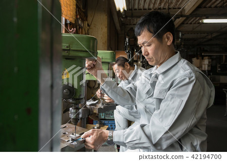 Factory People Working Drills Factory People Working Drills 42194700