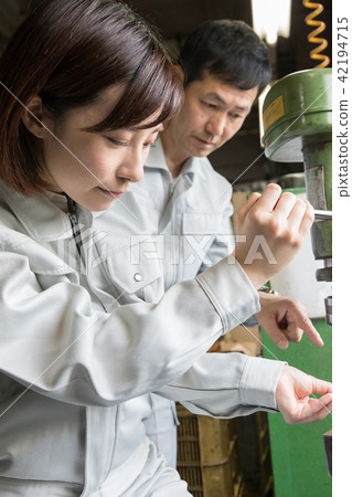 Factory People Working Drills Factory People Working Drills 42194715