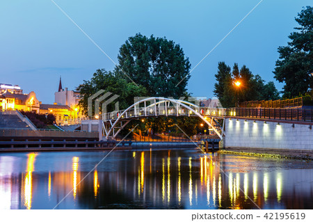 Architecture of Bydgoszcz city at sunset, Poland 42195619