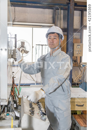 Factory People Working people Die casting 42195869