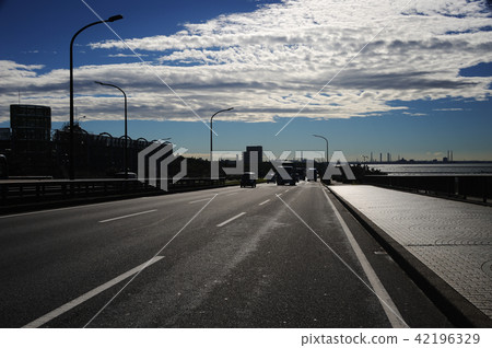 Mihama Ohashi Chiba Prefecture Chiba City Mihama Ward backwater coastal road Mihama Ohashi Chiba Prefecture Chiba City Mihama Ward backwater coastal road 42196329