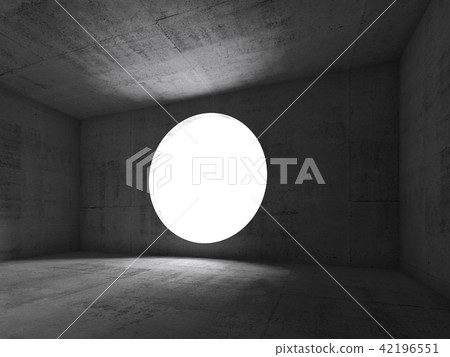 3d Concrete interior background, empty room 42196551