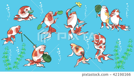 Ukiyo-e of goldfish dance 42198166