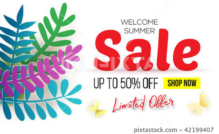 Bright Summer Sale vector Bright Summer Sale vector 42199407
