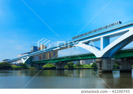 在荒川和領土班輪的範Ohashi橋樑 42200745