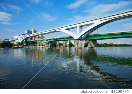 在荒川和領土班輪的範Ohashi橋樑 42200775