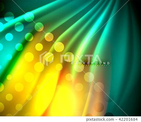 Neon holographic fluid color wave for web, wallpaper, pattern, texture and background 42201684