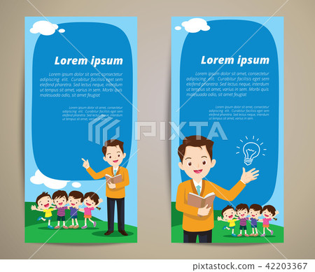 education teacher children banner background 42203367