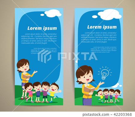 education teacher children banner 42203368