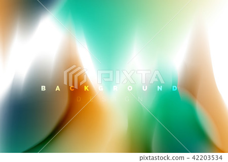 Holographic paint explosion design, fluid colors flow, colorful storm. Liquid mixing colours motion Holographic paint explosion design, fluid colors flow, colorful storm. Liquid mixing colours motion 42203534