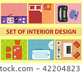set of interior design view from above 42204823