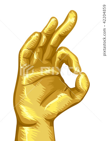 Hand Vitarka Mudra Illustration Hand Vitarka Mudra Illustration 42204859