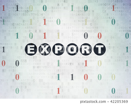 Finance concept: Export on Digital Data Paper background Finance concept: Export on Digital Data Paper background 42205369