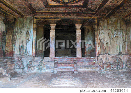 Interior view of Ravanaphadi rockcut temple Aihole 42205654