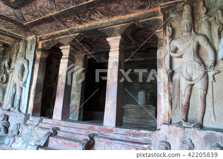 Interior view of Ravanaphadi rockcut temple Aihole Interior view of Ravanaphadi rockcut temple Aihole 42205839