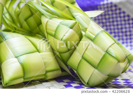 Ketupat or rice dumpling iconic dish in Malaysia Ketupat or rice dumpling iconic dish in Malaysia 42206628