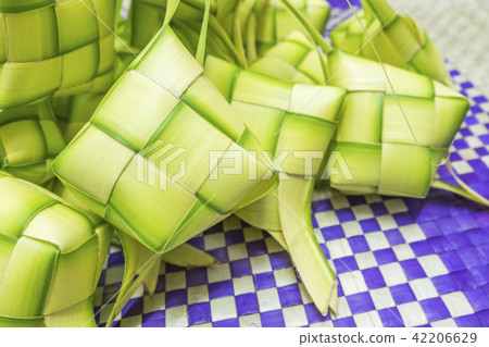 Ketupat or rice dumpling iconic dish in Malaysia 42206629