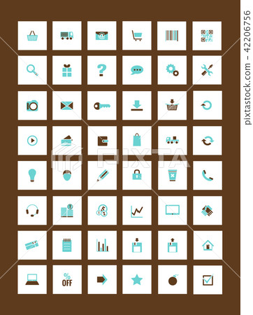 icons for eshop, suitable for flat design icons for eshop, suitable for flat design 42206756