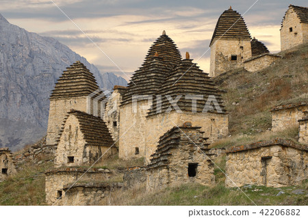 City of the dead in Dargavs. Caucasus, Russia City of the dead in Dargavs. Caucasus, Russia 42206882