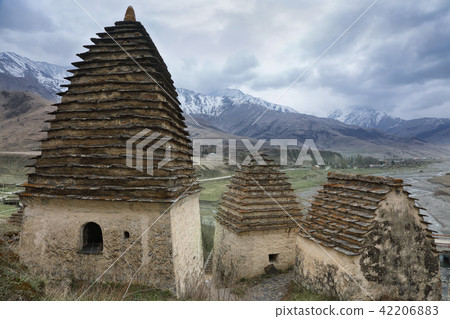 Alanian necropolis in Dargavs. Caucasus, Russia 42206883