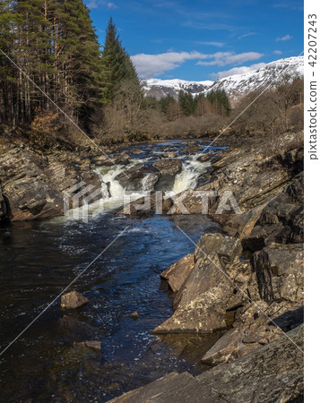The Easan Dubha falls in Glen Orchy The Easan Dubha falls in Glen Orchy 42207243
