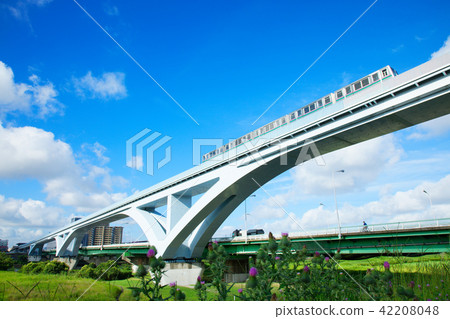 Arakawa和Terrier Liner Thistle的扇形橋 42208048